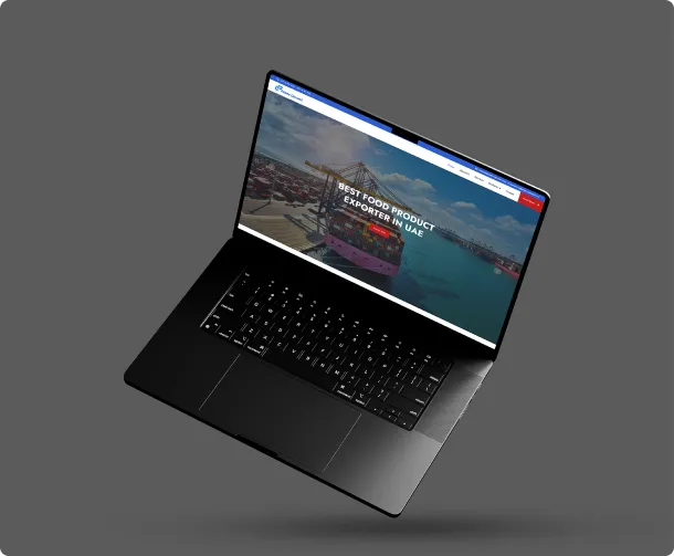 A modern and innovative digital identity for an established Dubai-based raw food exporter.