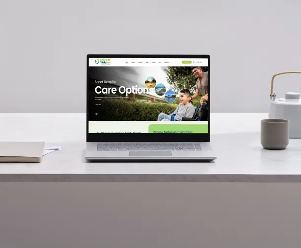 A modern and compassionate digital presence for Australian Trinity Care, delivering personalized disability support services.